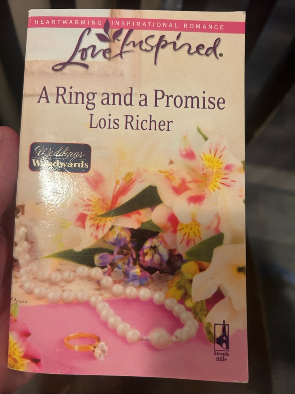 'A Ring and a Promise' Floral Jewelry-Style Book Cover Art